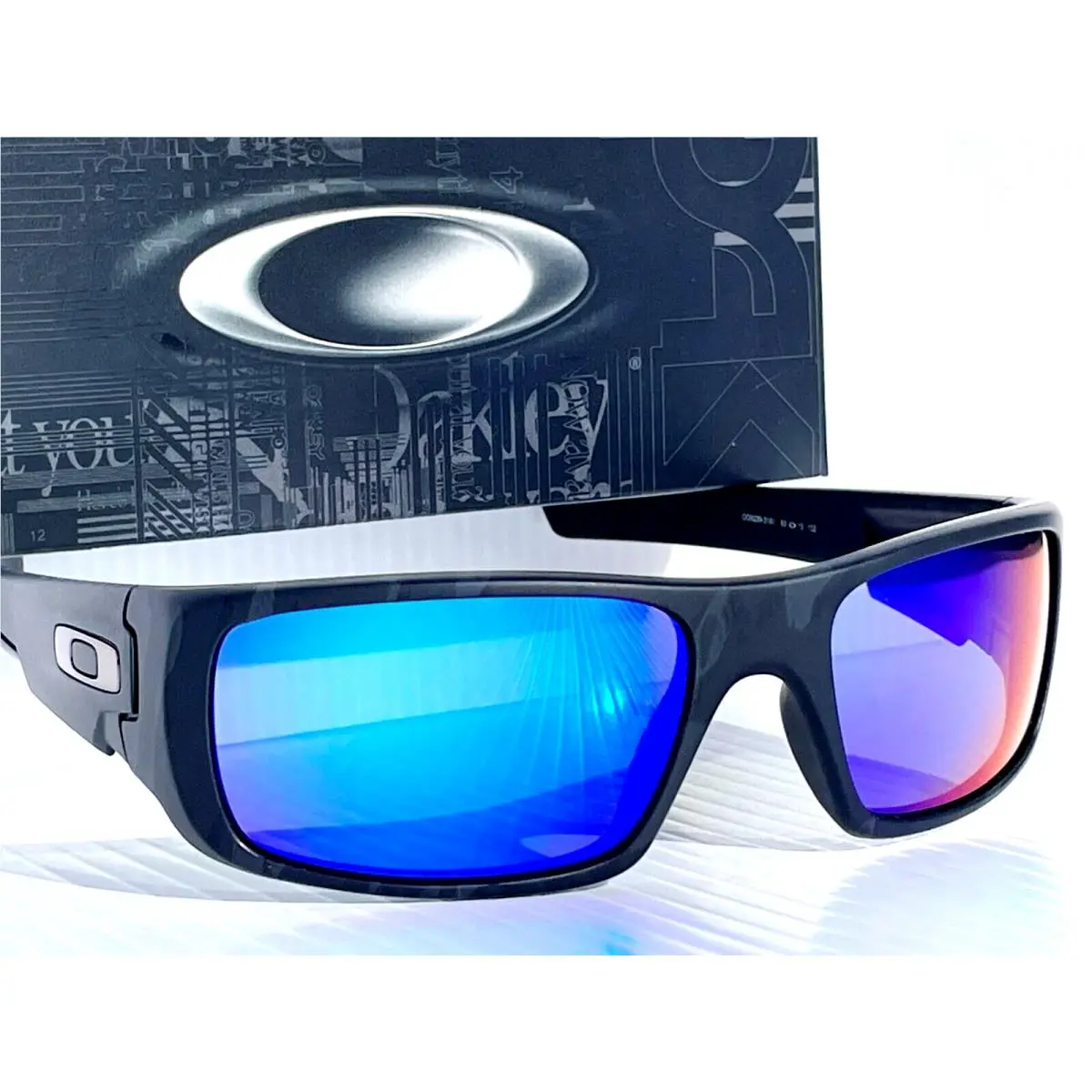 Oakley Crankshaft Shadow Camo Polarized Galaxy Jade Mirror Lens Sunglass 9239