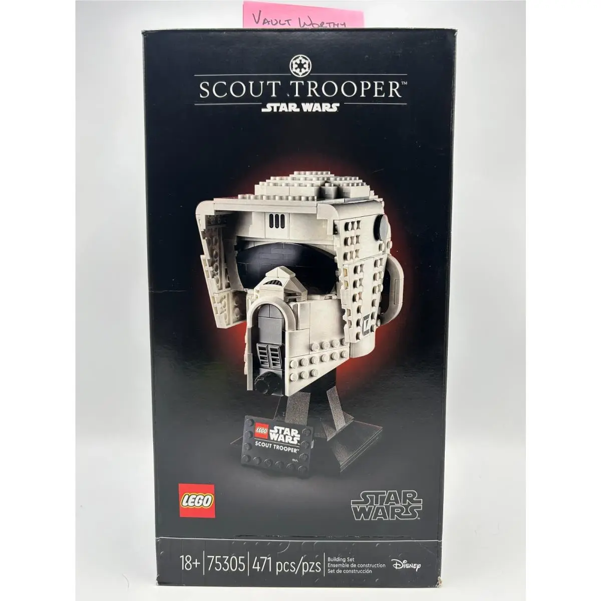 Lego Star Wars Scout Trooper Helmet 75305 Box Wear
