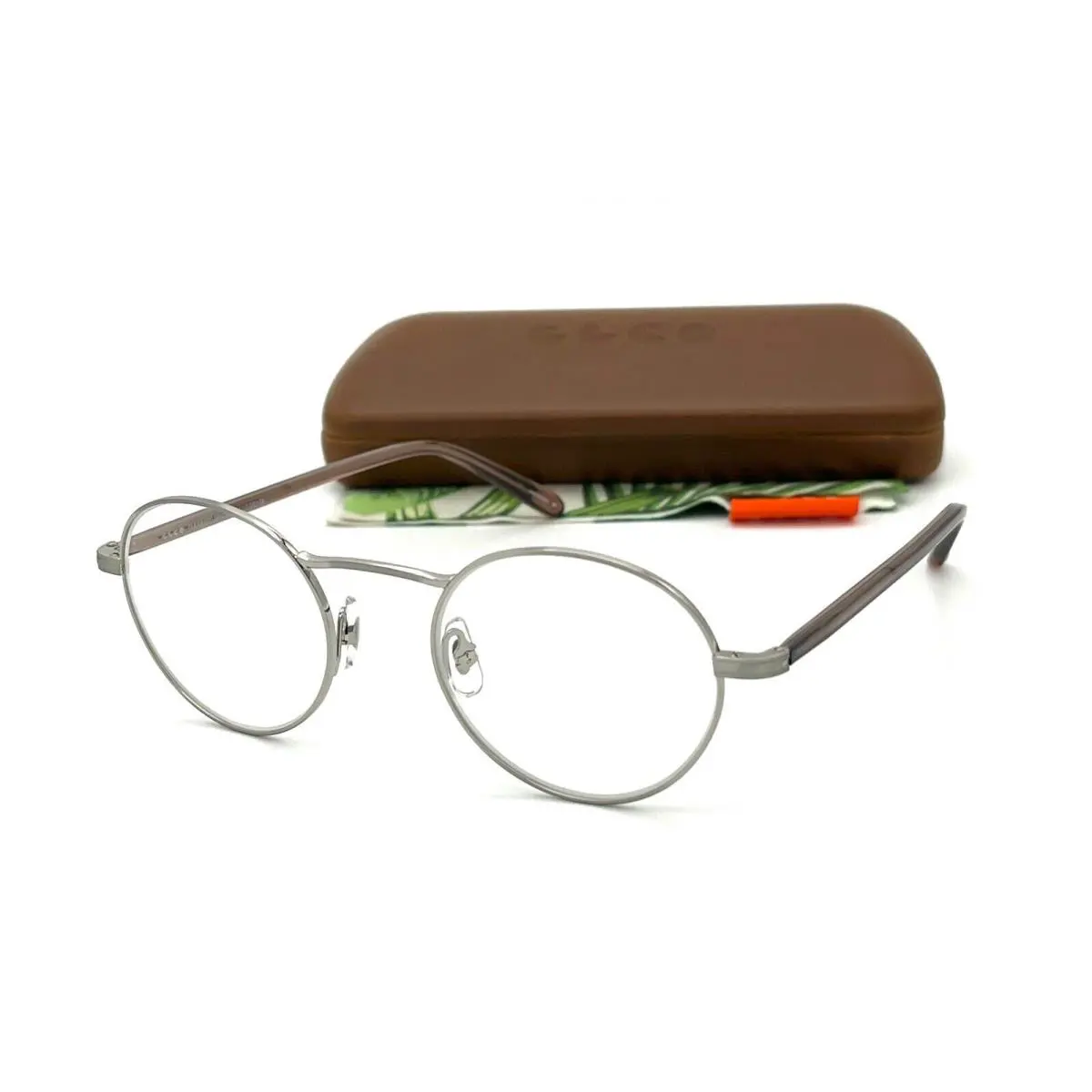 Garrett Leight Penmar Bs-der Silver / Clear Lens 48mm Eyeglasses - Frame: Silver