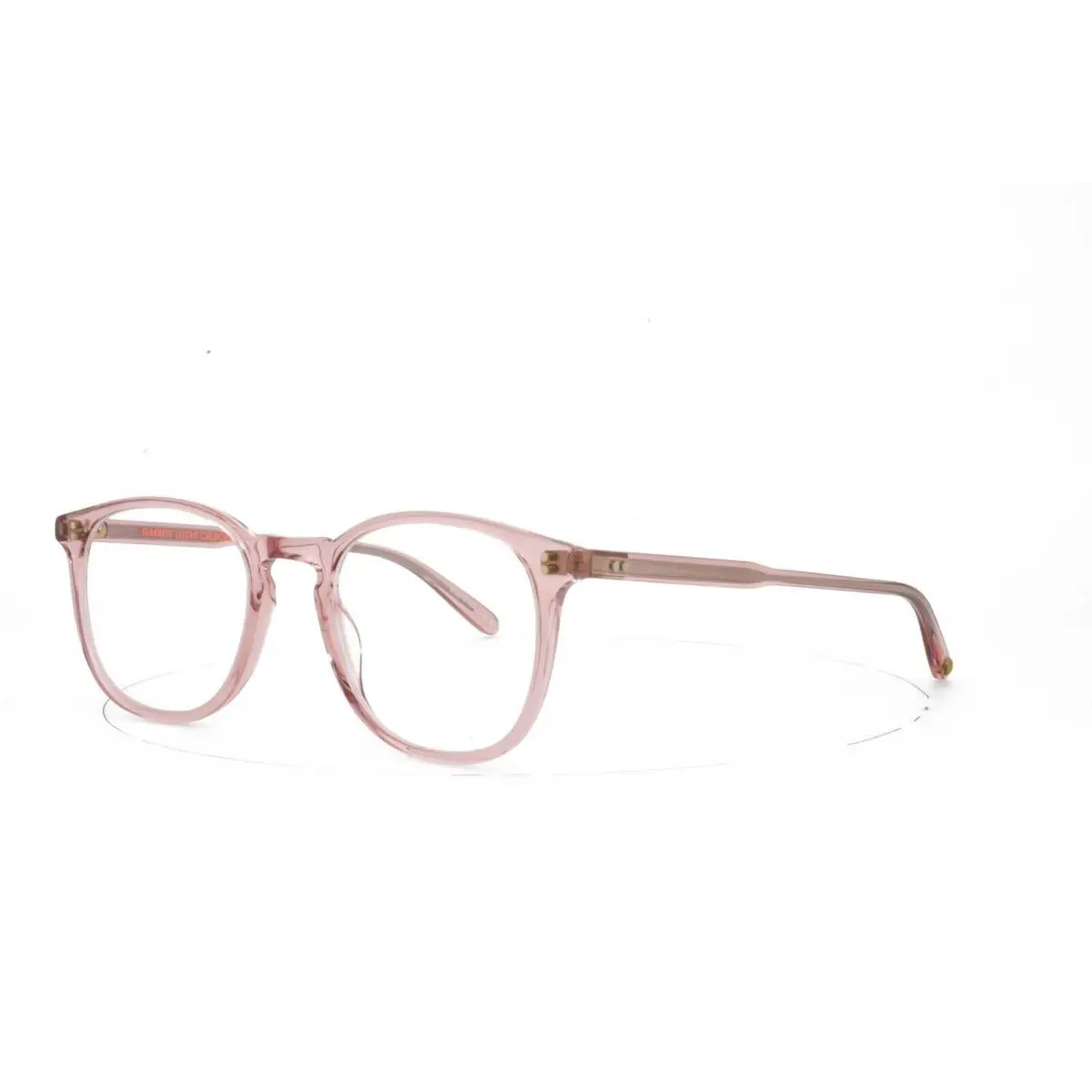 Garrett Leight Eyeglass Clear Pink Round Panto Frame 49-21 Kinney - Frame: Pink