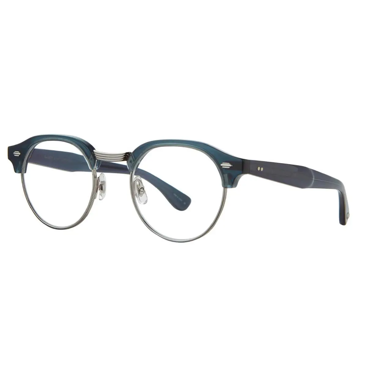 Garrett Leight Oakwood Navy Silver Nvy-s Eyeglasses