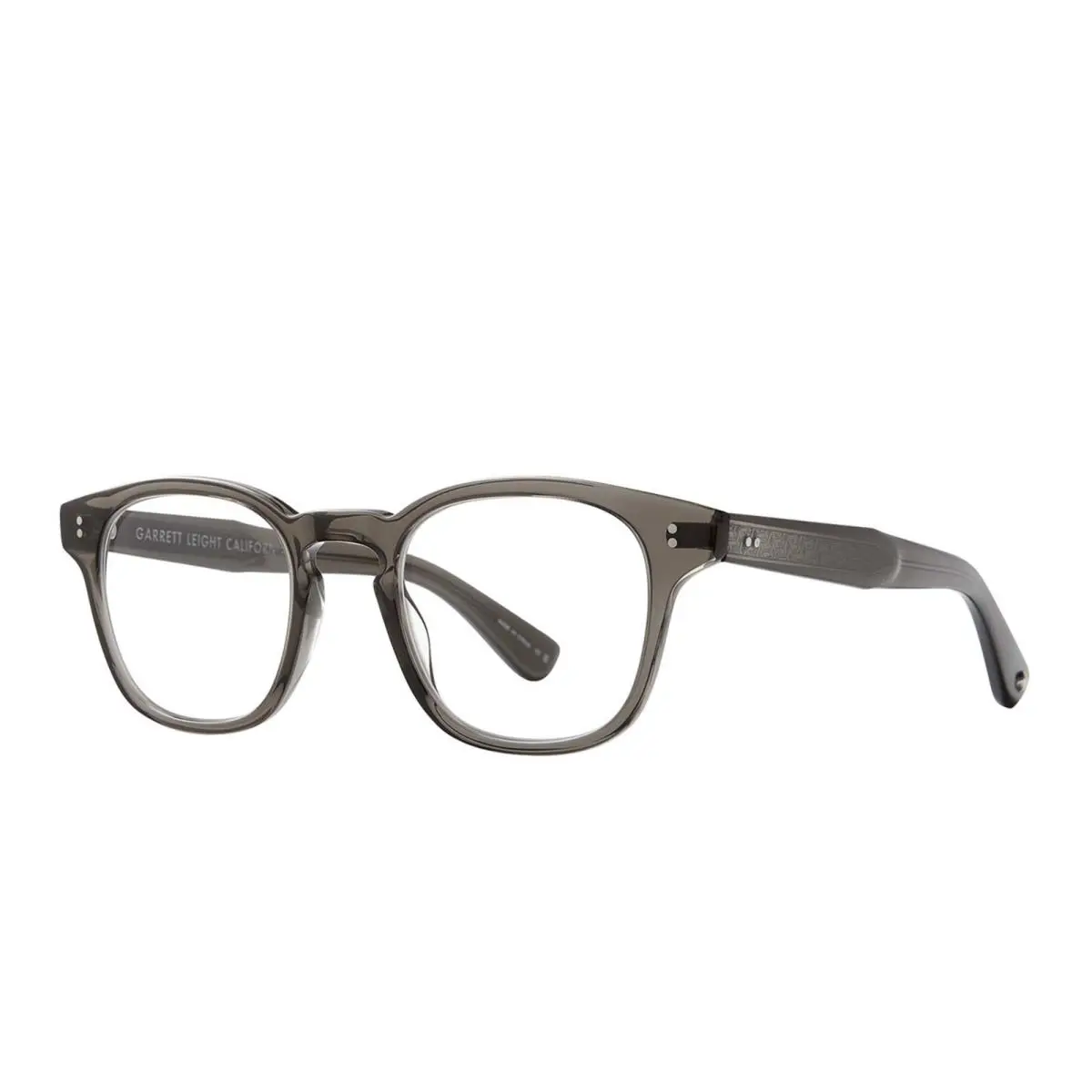 Garrett Leight Ace II Black Glass Blgl Eyeglasses