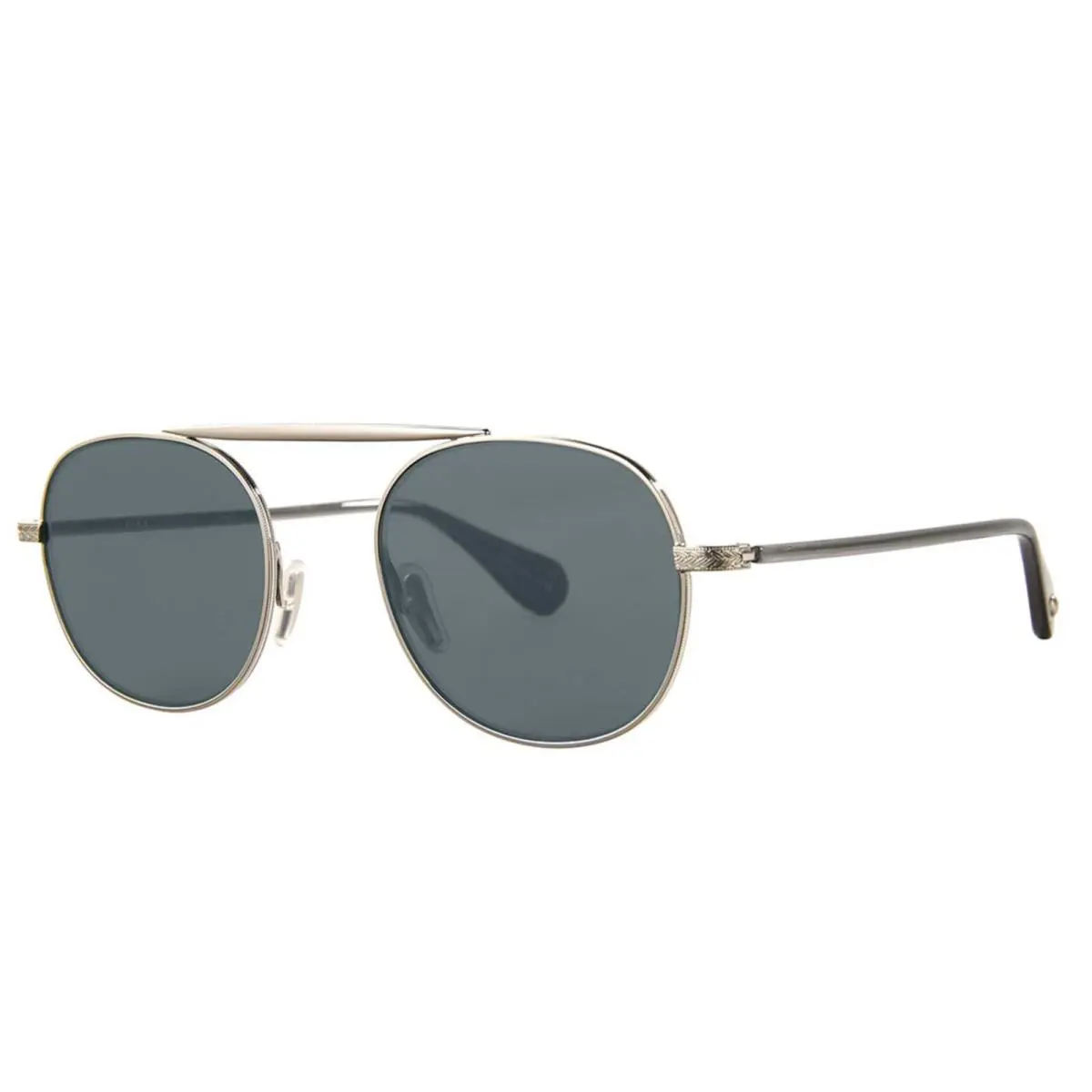 Garrett Leight Van Buren II Sun Silver Flat/pure Blue Smoke Sv-sgy Sunglasses