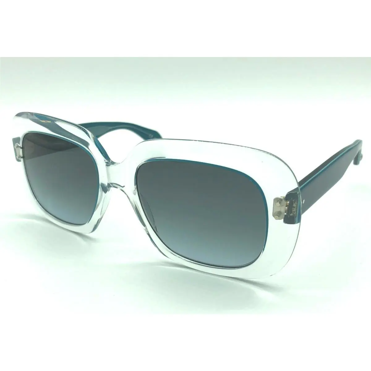Garrett Leight Amoroso 2011-54-CT-AQ/BDG Crystal Aquamarine/blue Dusk Gradient