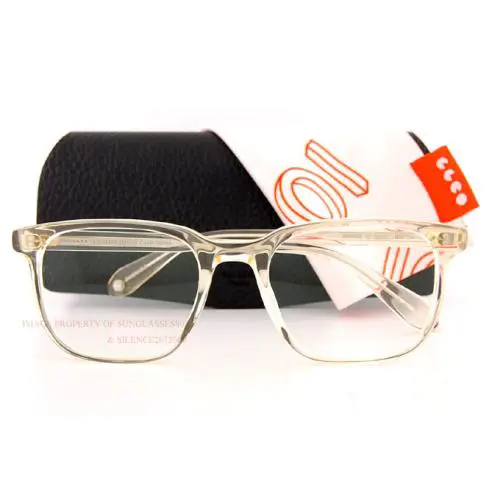 Garrett Leight Eyeglass Frames Emperor Pure Glass 1079-50-PG For Men