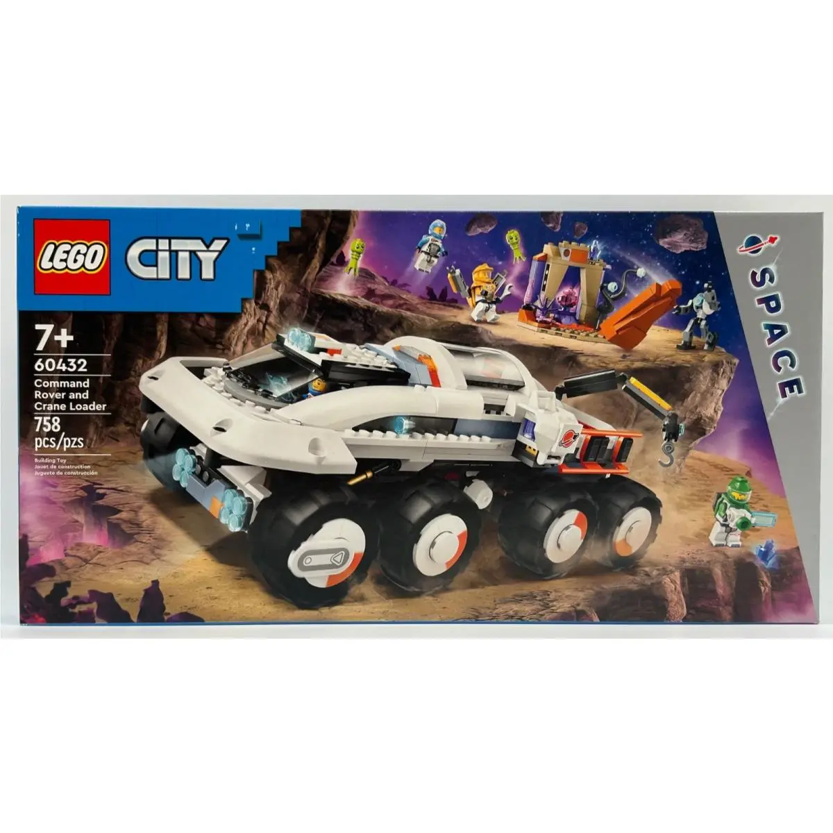 Command Rover and Crane Loader Lego City Space 60432 Retired