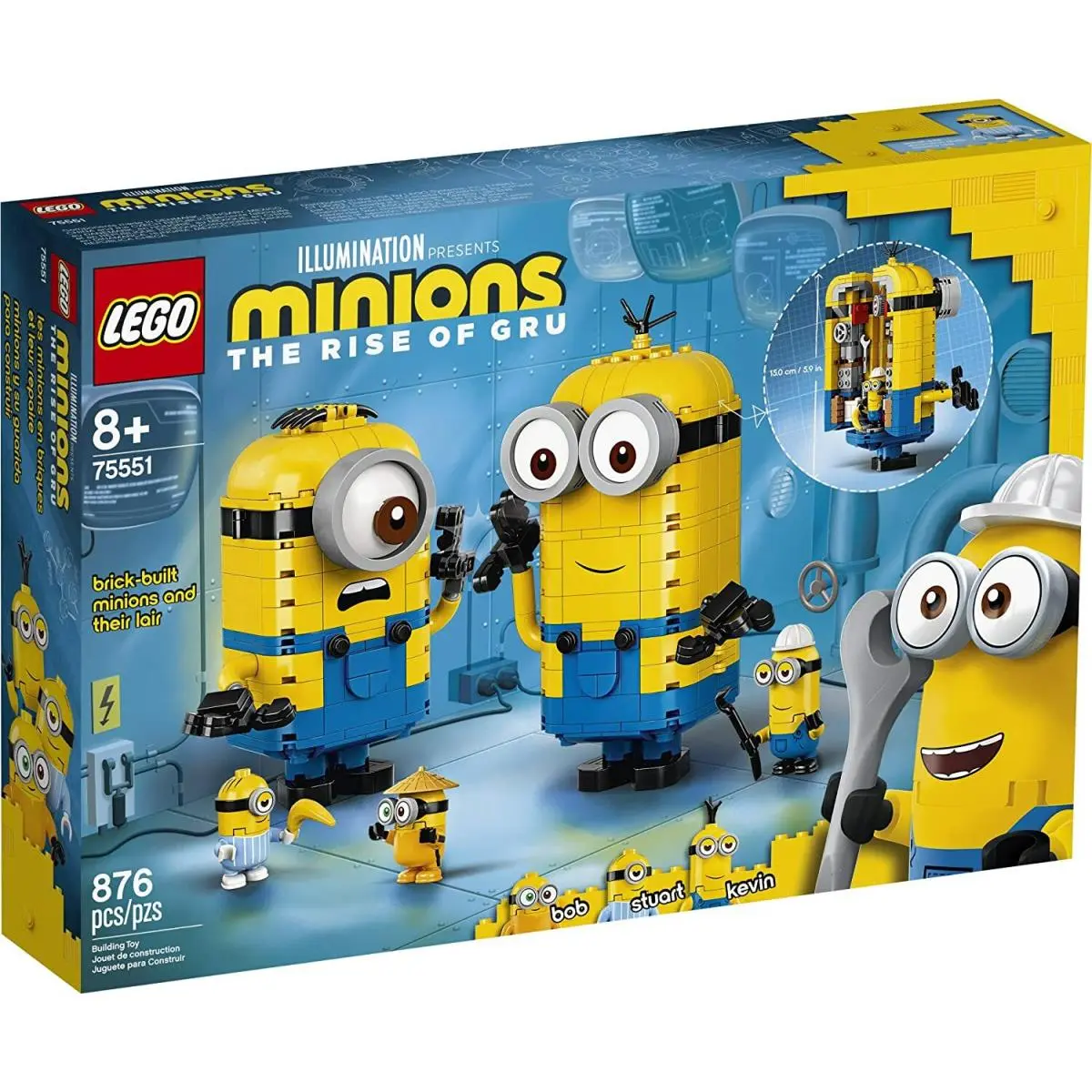 Lego Minions: Brick-built Minions and Their Lair 75551 876 Pieces