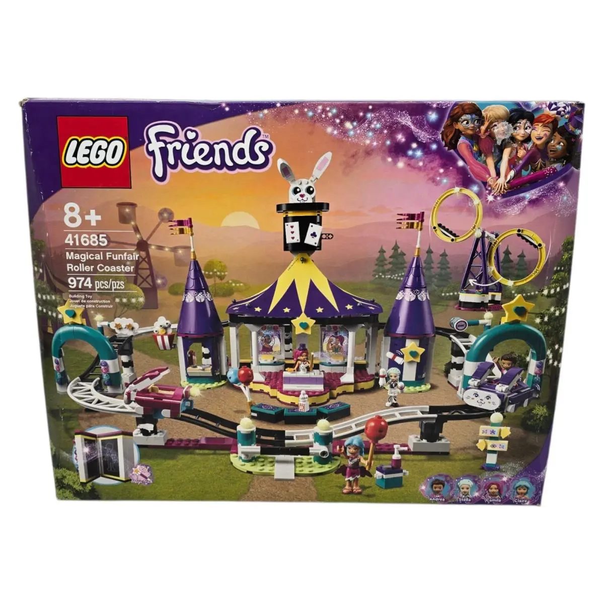 Lego Friends 41685 Magical Funfair Roller Coaster 974pcs Age 8+