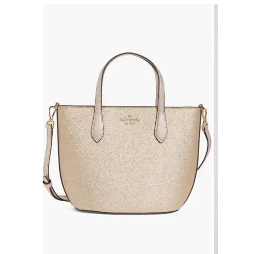 Sparkle Glimmer Satchel Crossbody Bag Lunar Silver Gold Blue GOLD by Kate Spade