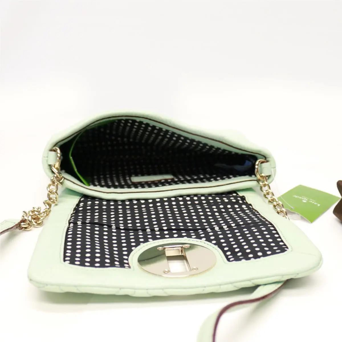 New  Astor Court Naomi Quilted Crossbody Bag Fadedmint by Kate Spade