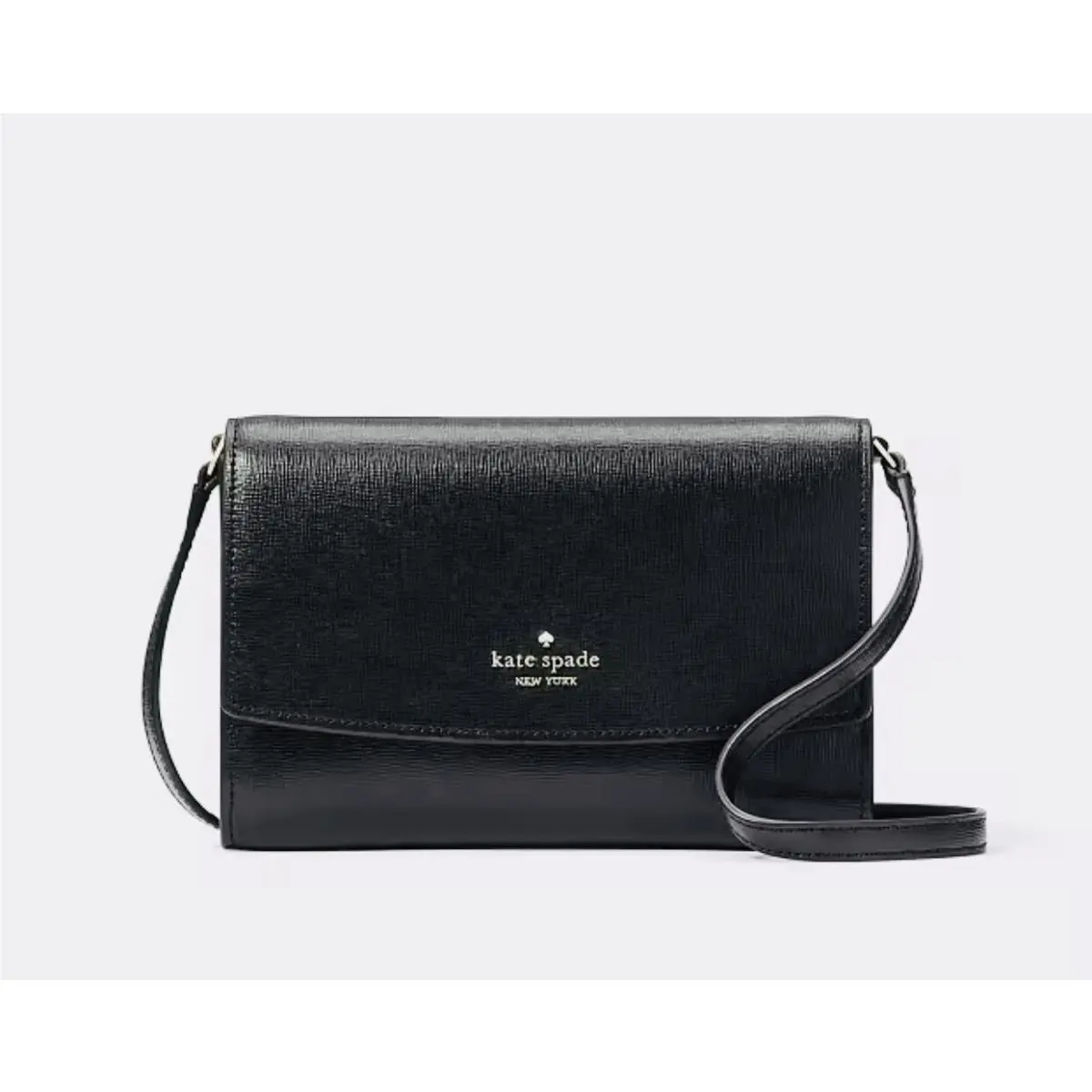 Perry Leather Large Crossbody Handbag Purse New Black by Kate Spade