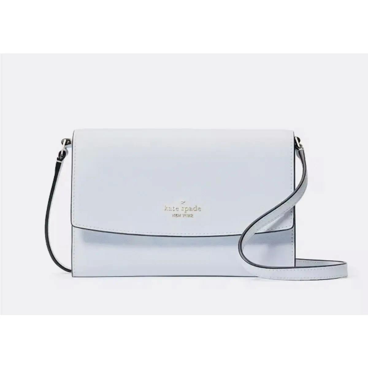 Perry Leather Large Crossbody Handbag Purse New Pale Sapphirine by Kate Spade