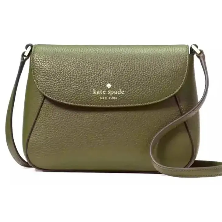New Kate Spade Monica Mini Flap Crossbody Bag Pebble Leather Enchanted Green