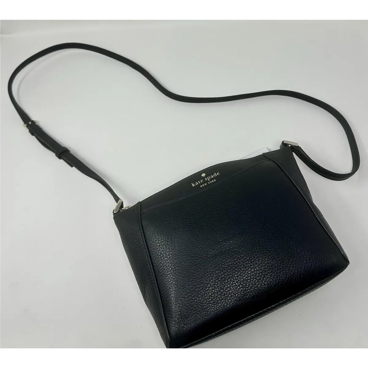 Monica Crossbody Bag Purse Black Womens Pebbled Leather WKR00258 New by Kate Spade
