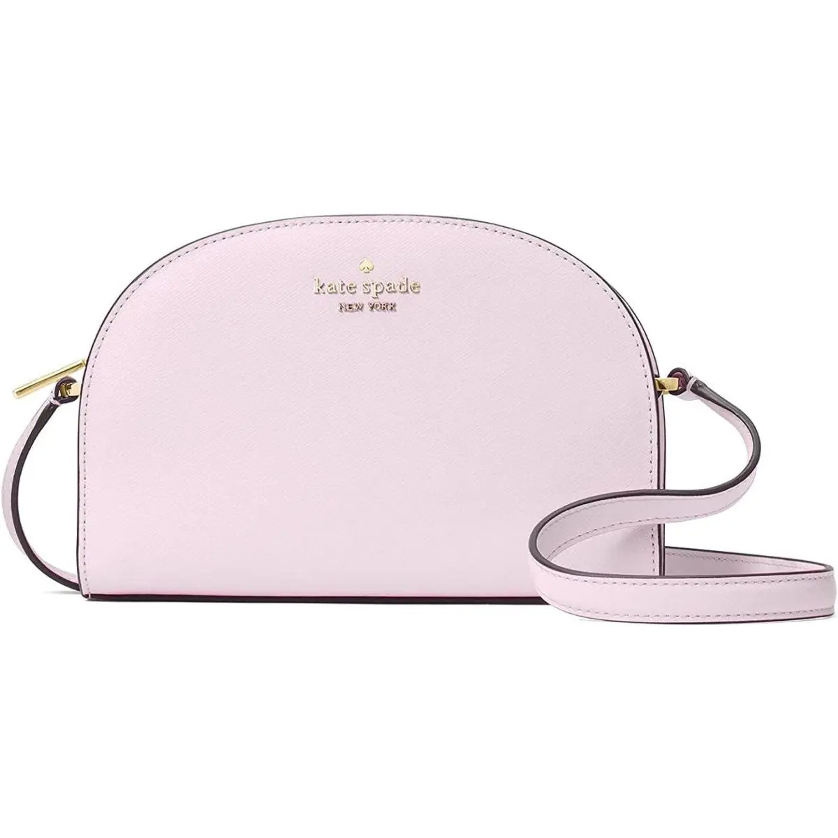 Kate Spade Perry Saffiano Leather Dome Crossbody Bag K8697 Pale Amethyst Purse
