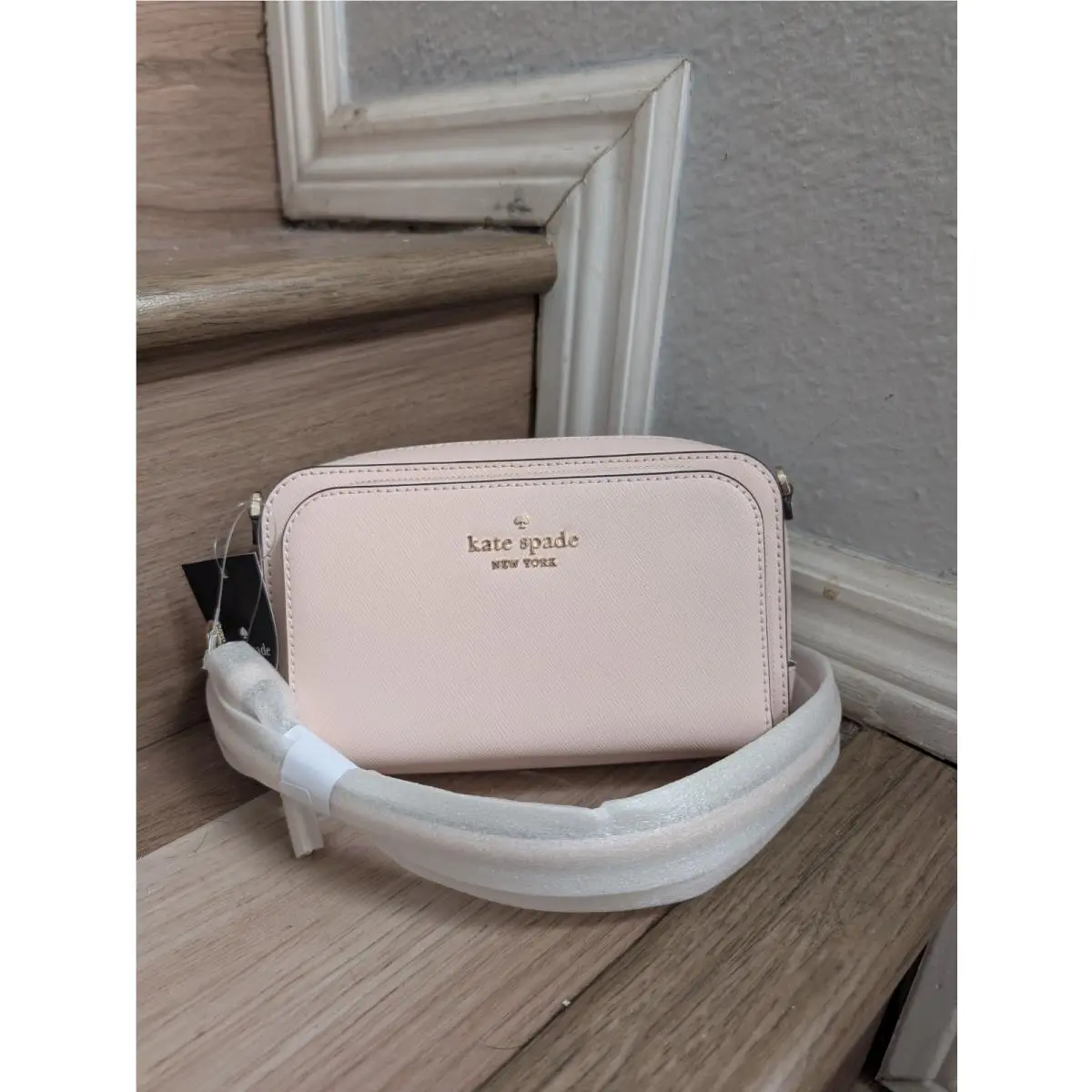 KG036 Staci Dual Zip Around Crossbody Powdered Sugar by Kate Spade