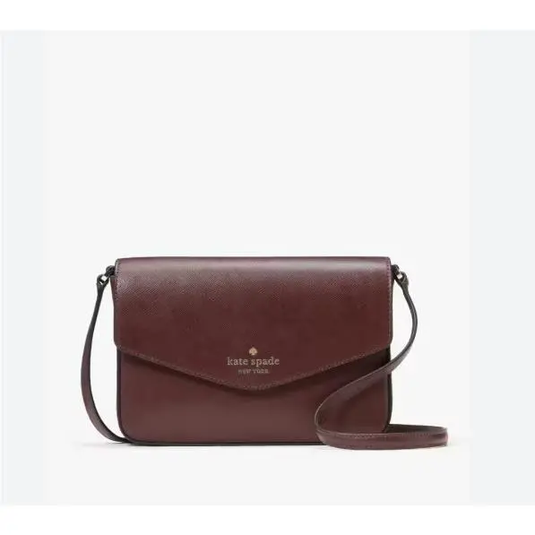 Kate Spade Sadie Envelope Crossbody Grenache Saffiano Leather K7378