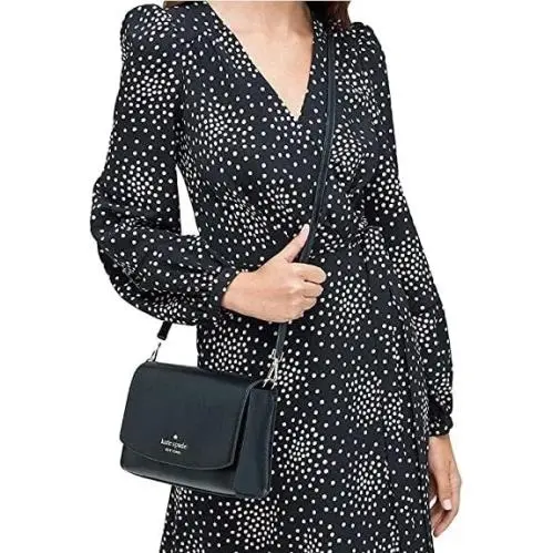 Carson Convertible Crossbody Clutch Purse Black WKR00119 by Kate Spade