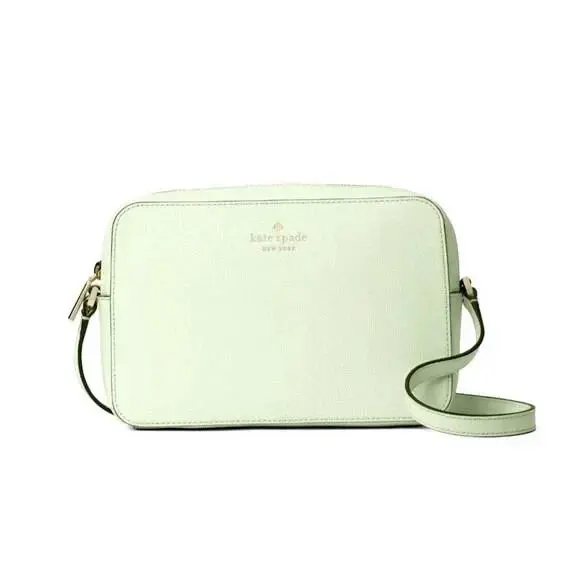 Kate Spade New York Sienna Crossbody Bag Leather Lime Frost KC469 - Handle/Strap: lime frost, Hardware: light gold, Gold, Exterior: lime frost