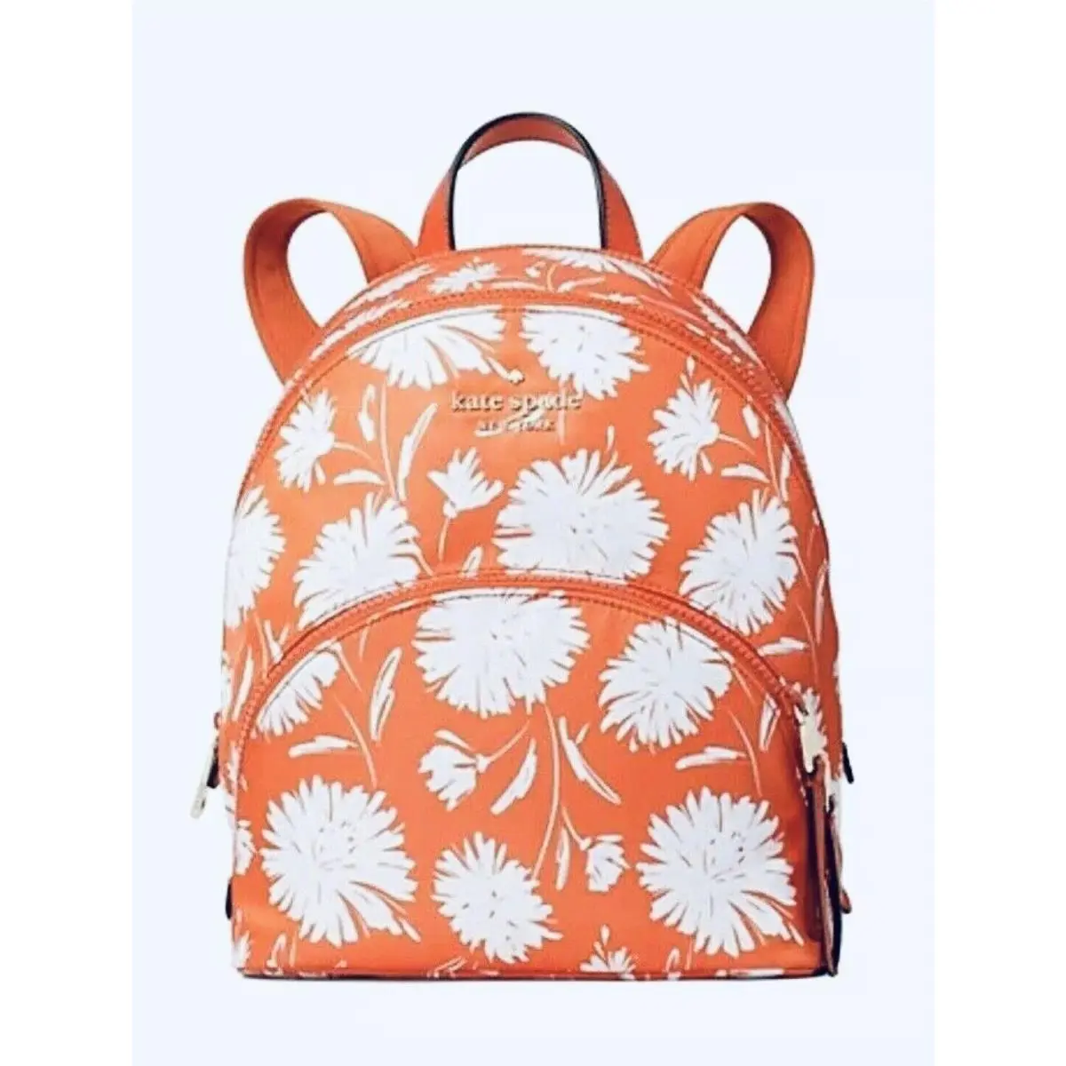 Backpack Karissa Nylon Medium Orange Floral WKR00450 Retail by Kate Spade