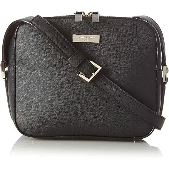 Kate Spade Crossbody Cammie Black Saffiano Leather Bag WKRU2039 FS