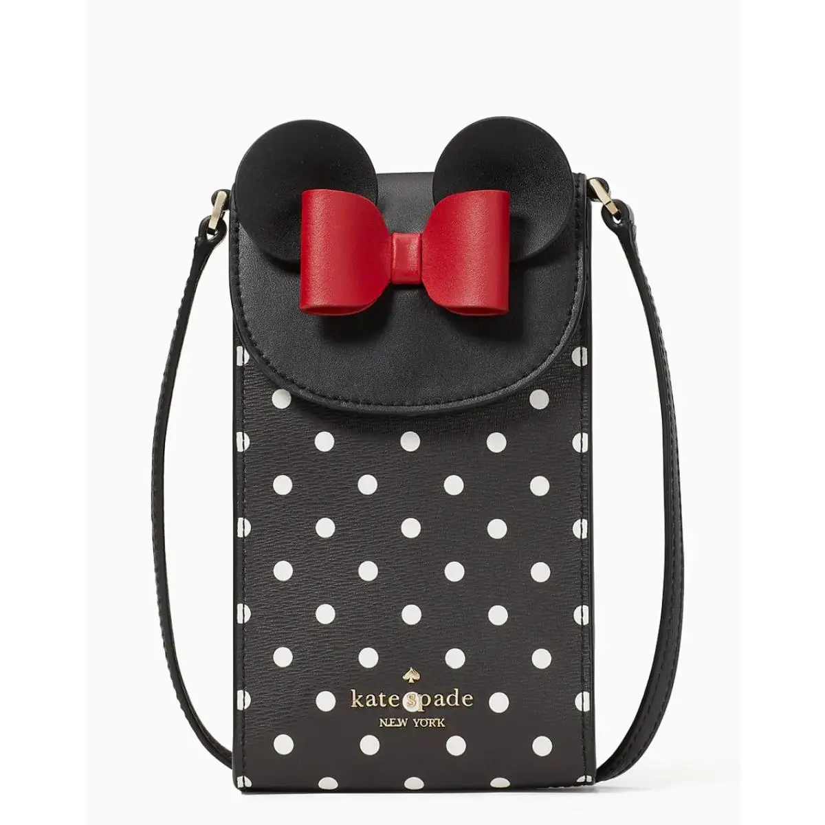 Disney x  New York Minnie Mouse North South Flap Phone Crossbody by Kate Spade