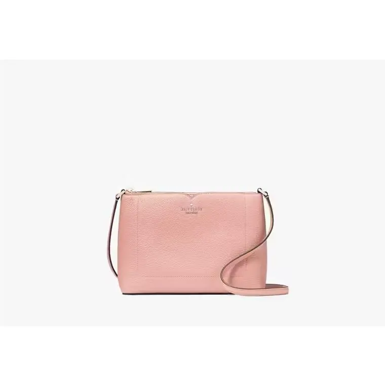 Kate Spade Harlow Crossbody Bag Rose Pink Leather Purse WKR00058
