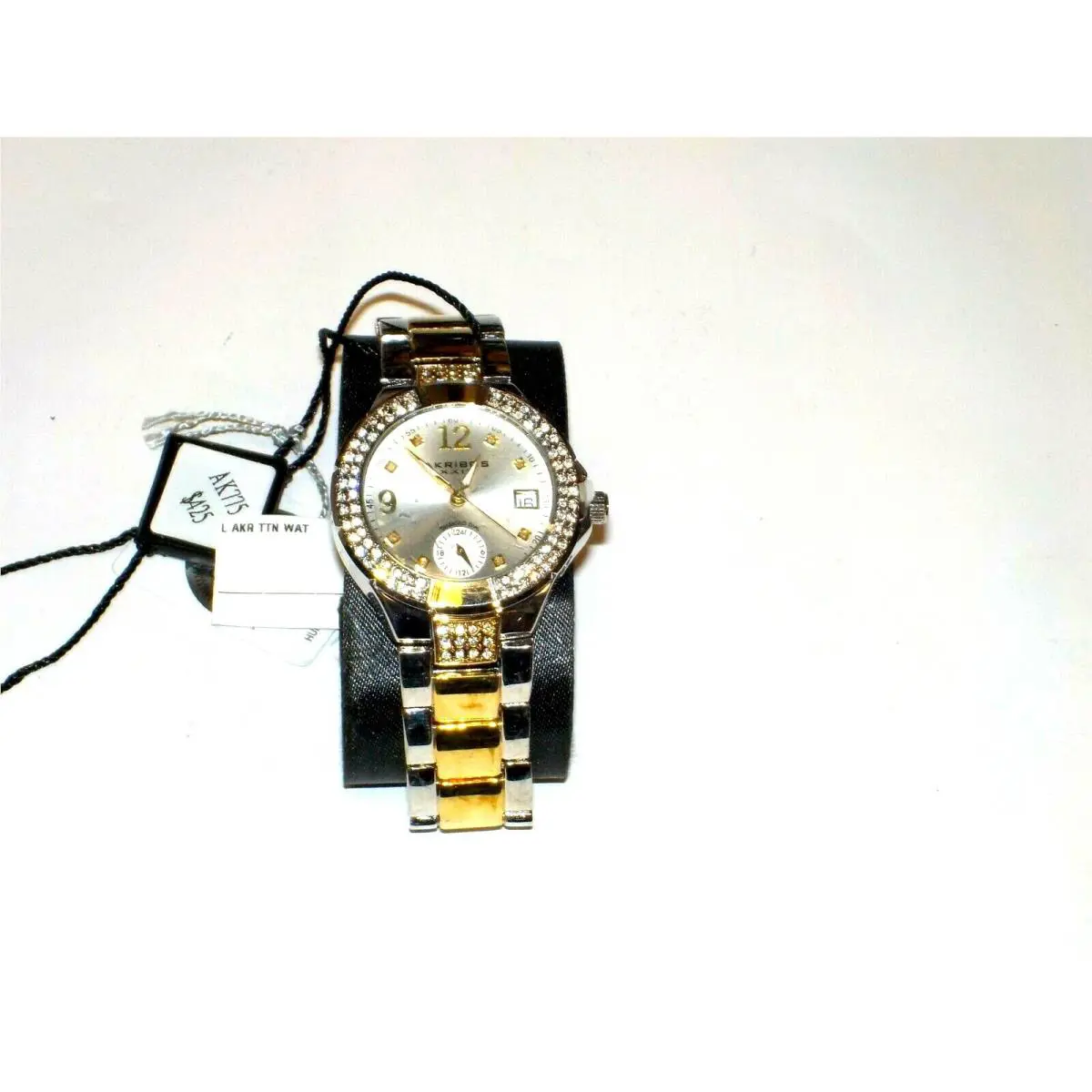 Women`s Akribos Xxiv AK775TTG Swiss Diamond Markers Crystal Bezel NO Box