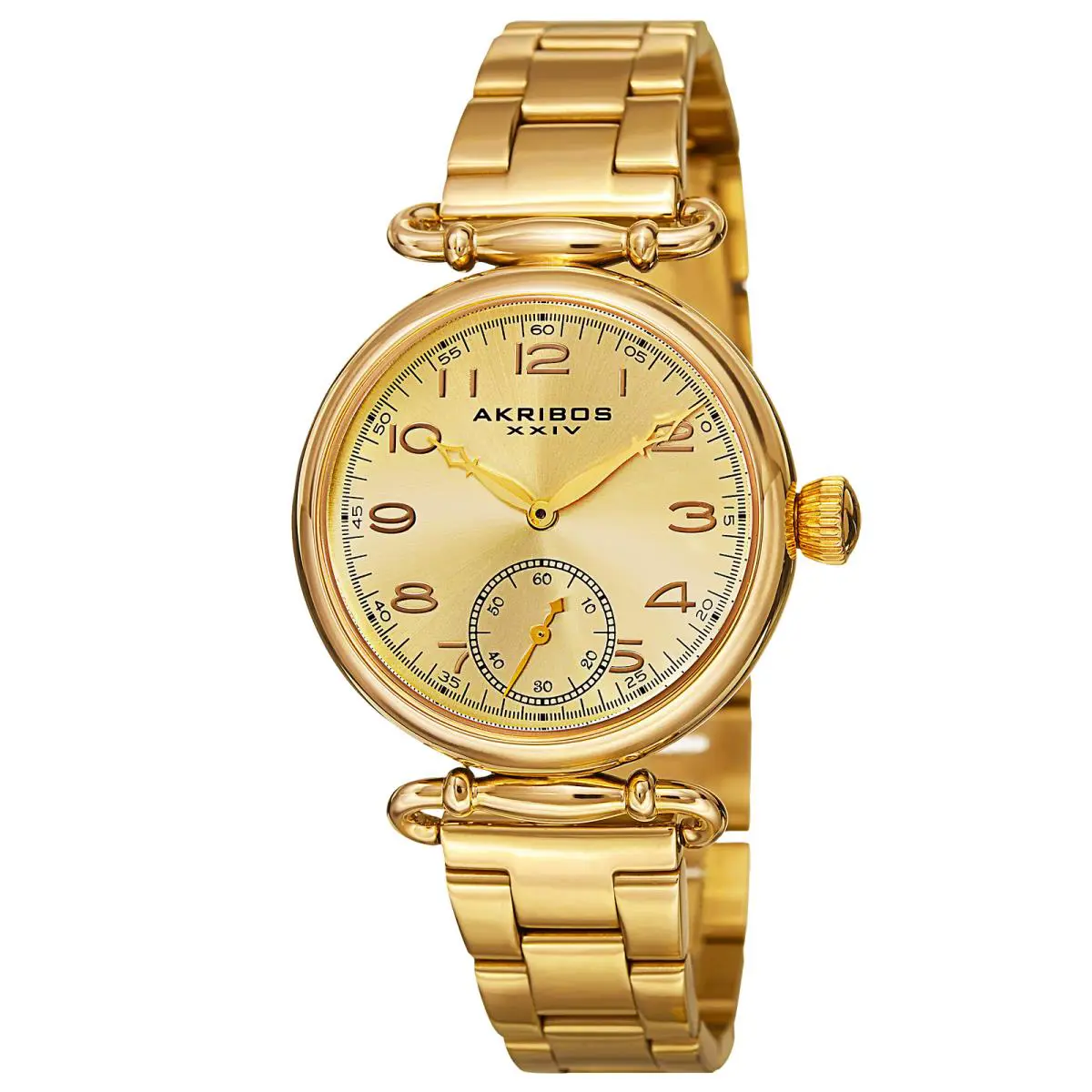 Women`s Akribos Xxiv AK806YG Classic Quartz Gold-tone Stainless Steel Watch
