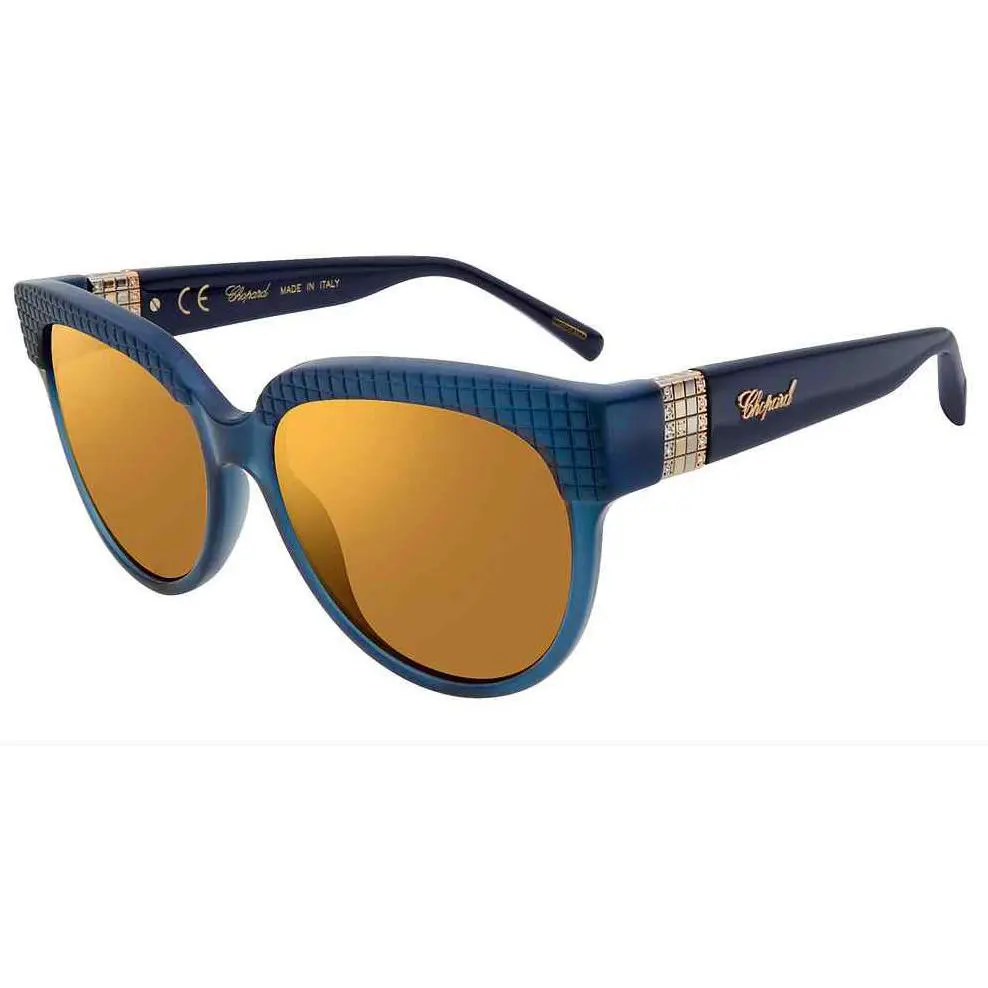 Sunglasses SCH234S U36G Blue Frames Brown Gradient Lens 56MM by Chopard