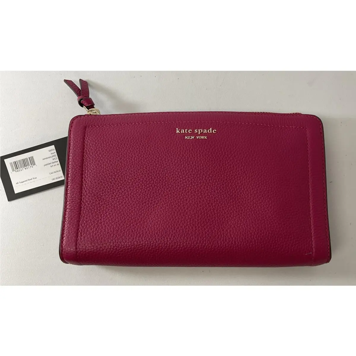 Kate Spade New York Knott Pebbled Leather Crossbody Renaissance Rose K6554 - New