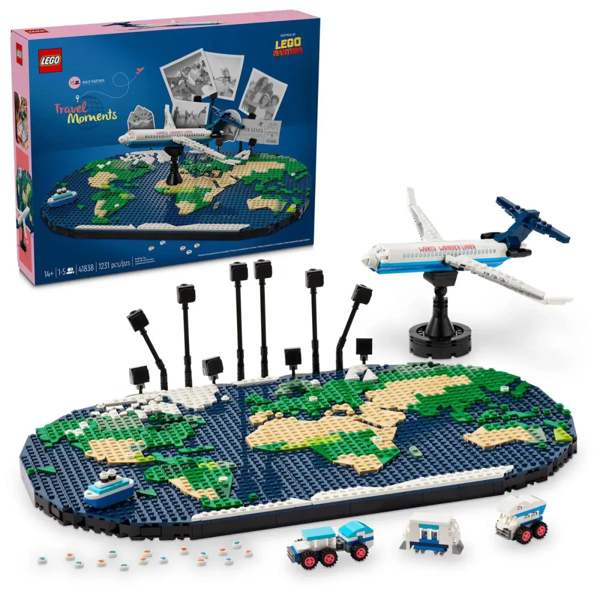 Lego Airplane Travel Moments Map Set 41838 Retired