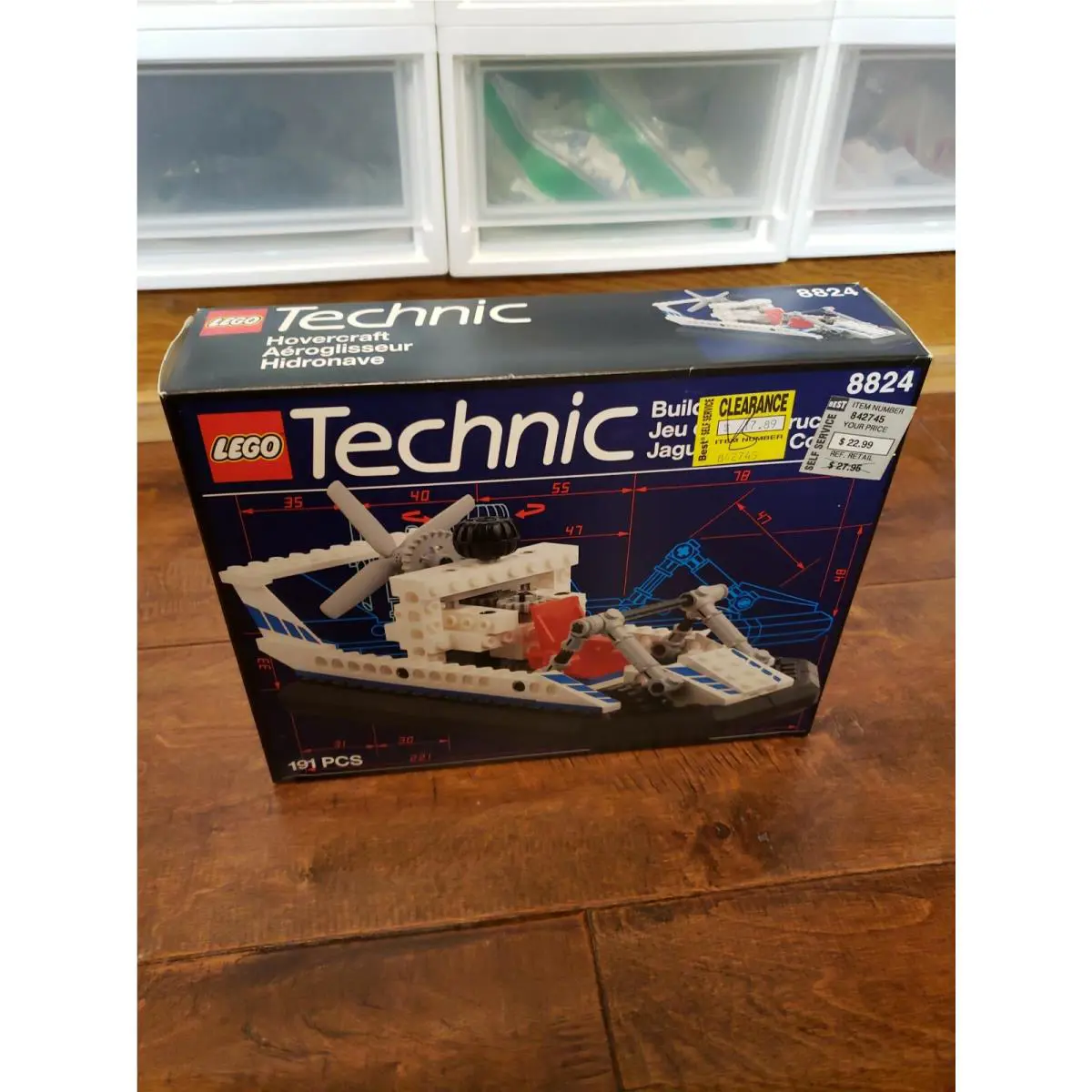 Lego Technic Model Harbor Set 8824 Hovercraft Complete