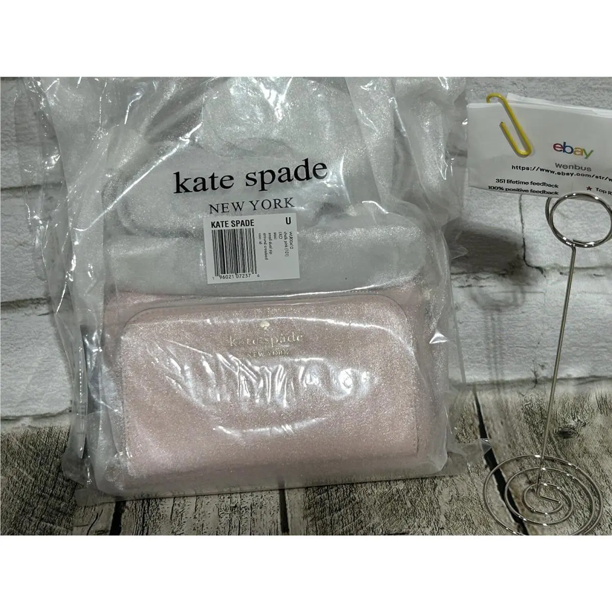 Kate Spade Staci Dual Zip Around Crossbody Chalk Pink New
