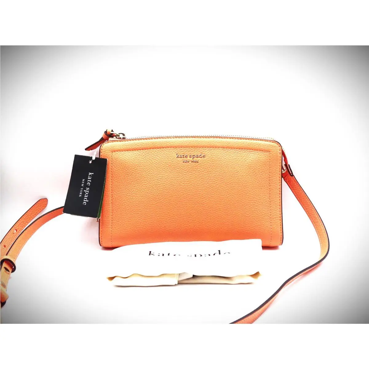 Kate Spade Knott Pebbled Mellon Ball Color Leather Small Crossbody Bag