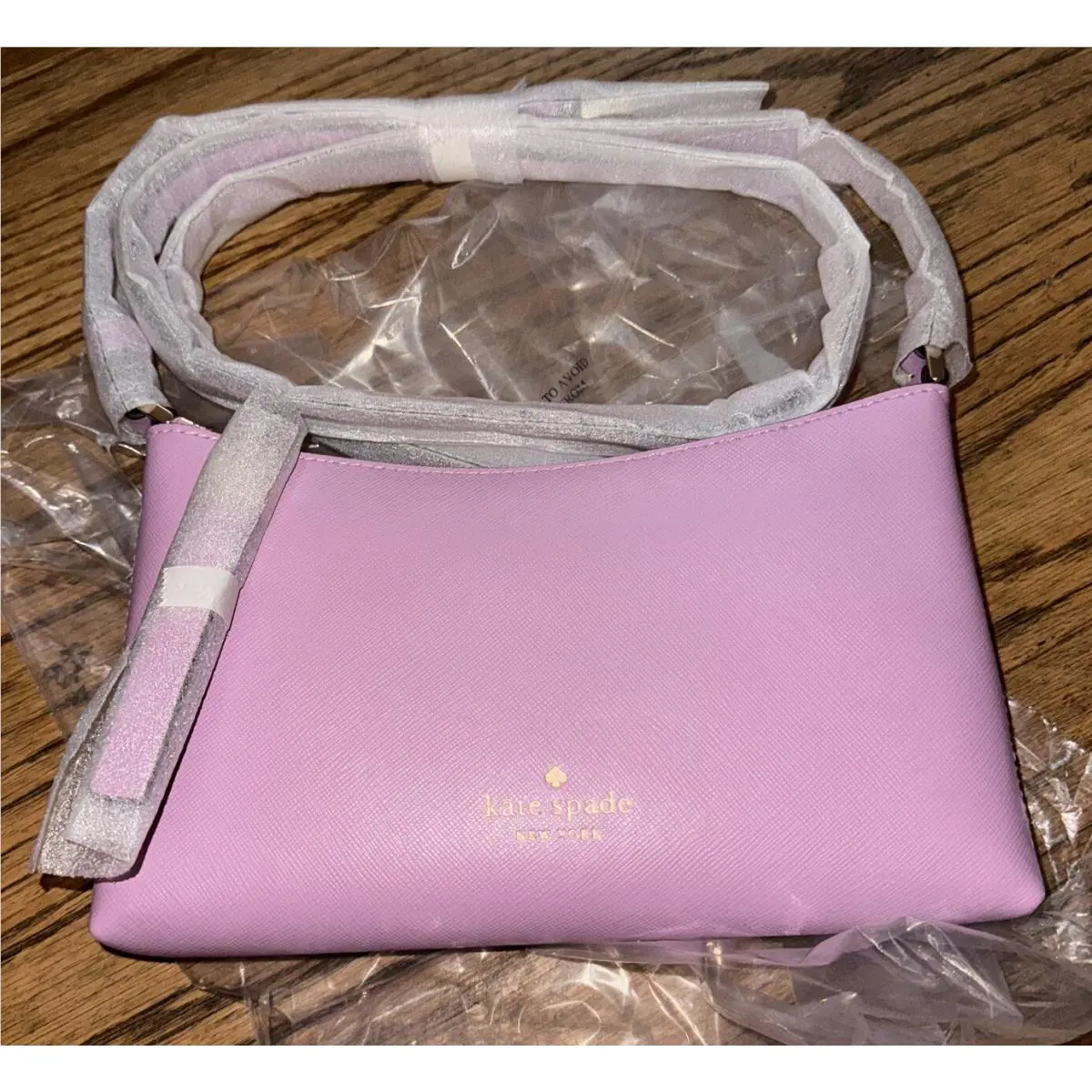 Kate Spade Sadie Saffiano Leather Crossbody Berry Cream KE594