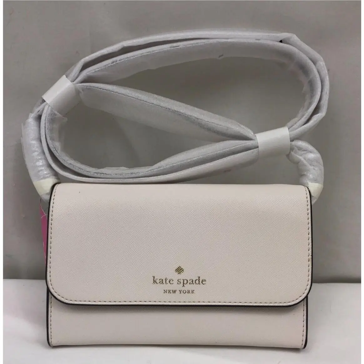 Kate Spade Brynn Small Flap Crossbody Purse Parchment