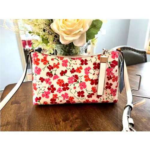 Kate Spade Sadie Sunny Floral Printed Crossbody - Pink Multi KG469