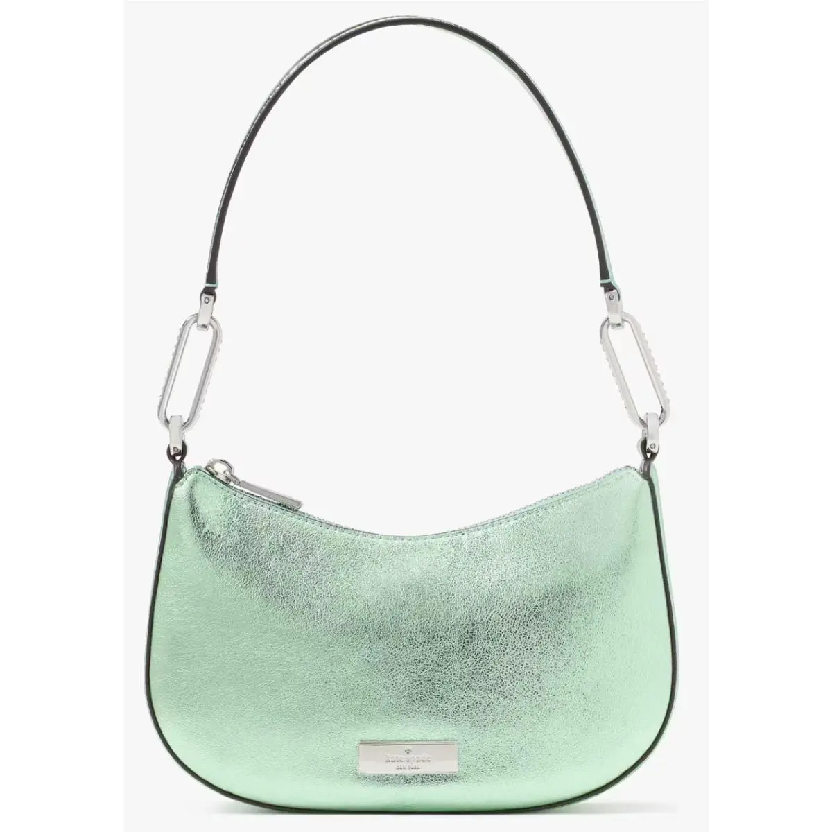 Nina Shoulder Bag Metallic Green Leather Purse KI947 Retail by Kate Spade
