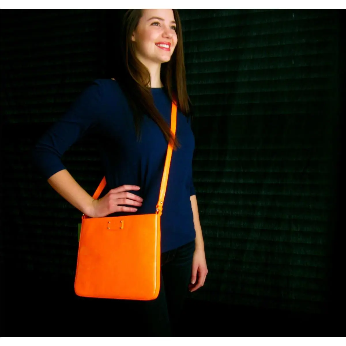 Kate Spade NY Signature Metro Darby Crossbody Flo Orange Orange Bag Purse