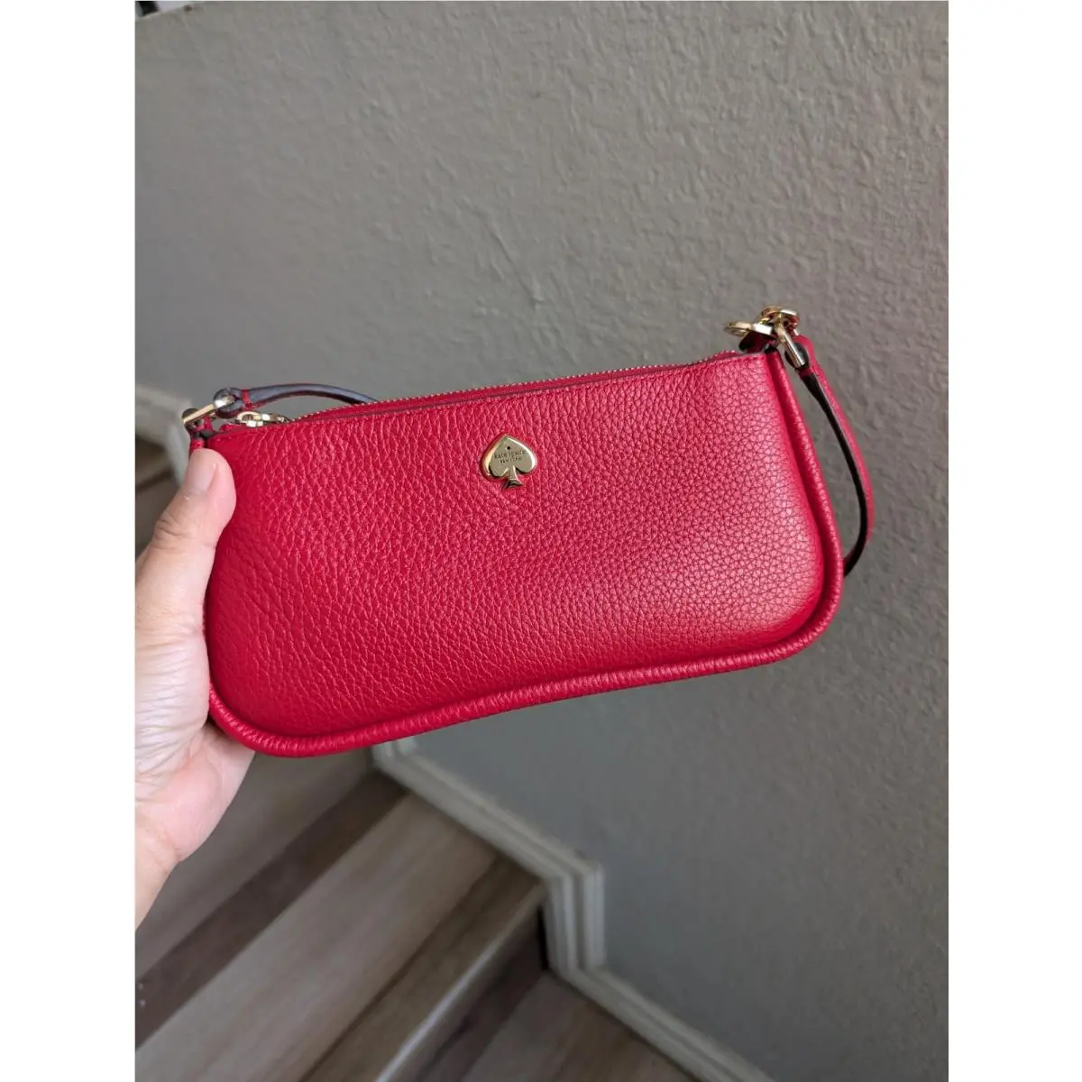 Kate Spade KK057 Kayla Mini Bag Wristlet In Perfect Cherry