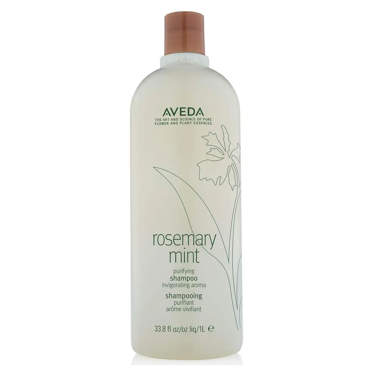 Aveda Rosemary Mint 338 Fl Oz Naturally Derived Purifying Shampoo For Clean Scalp