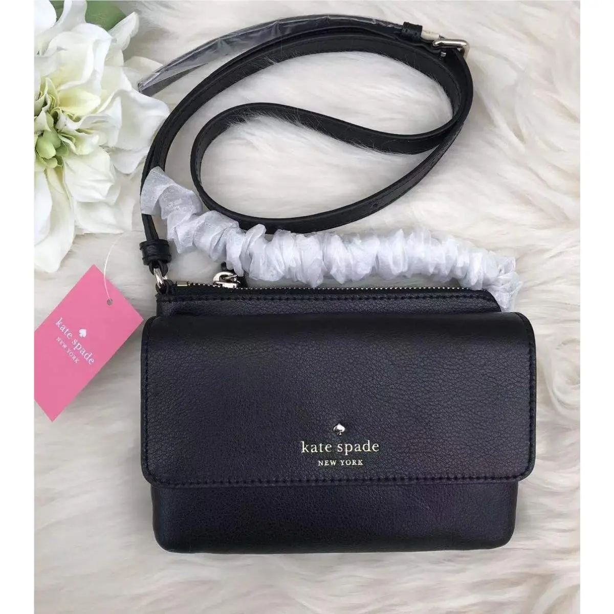 Wkru 6922 Greene Street Karlee Black Leather Crossbody Bag by Kate Spade