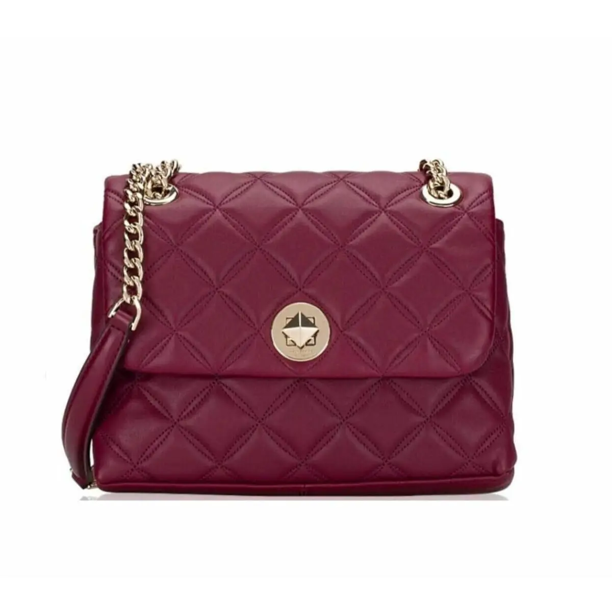 Kate Spade New York Natalia Small Flap Crossbody Blackberry - Last One