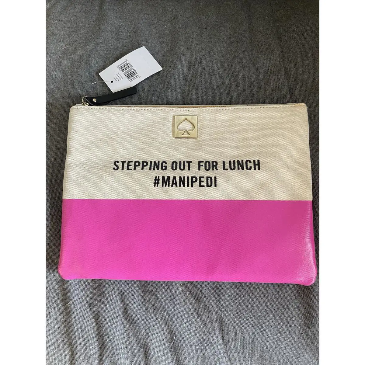 Stepping Out For Lunch Manipedi Large Georgie Clutch Cosmetic Pouch by Kate Spade