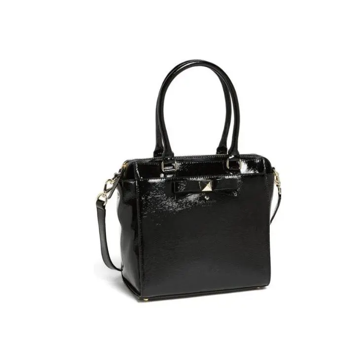 Kate Spade Beacon Court Garland Black Leather Shoulder Crossbody Bag Pxru4591