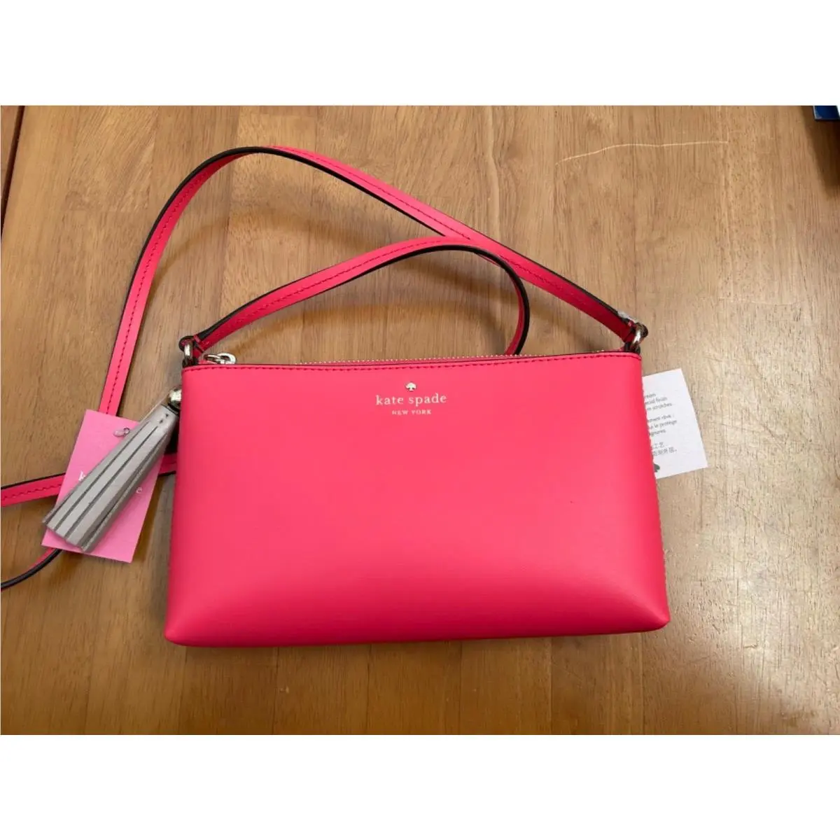 Kate Spade Amy Ivy Street Crossbody Smooth Leather Watermelon Gelato