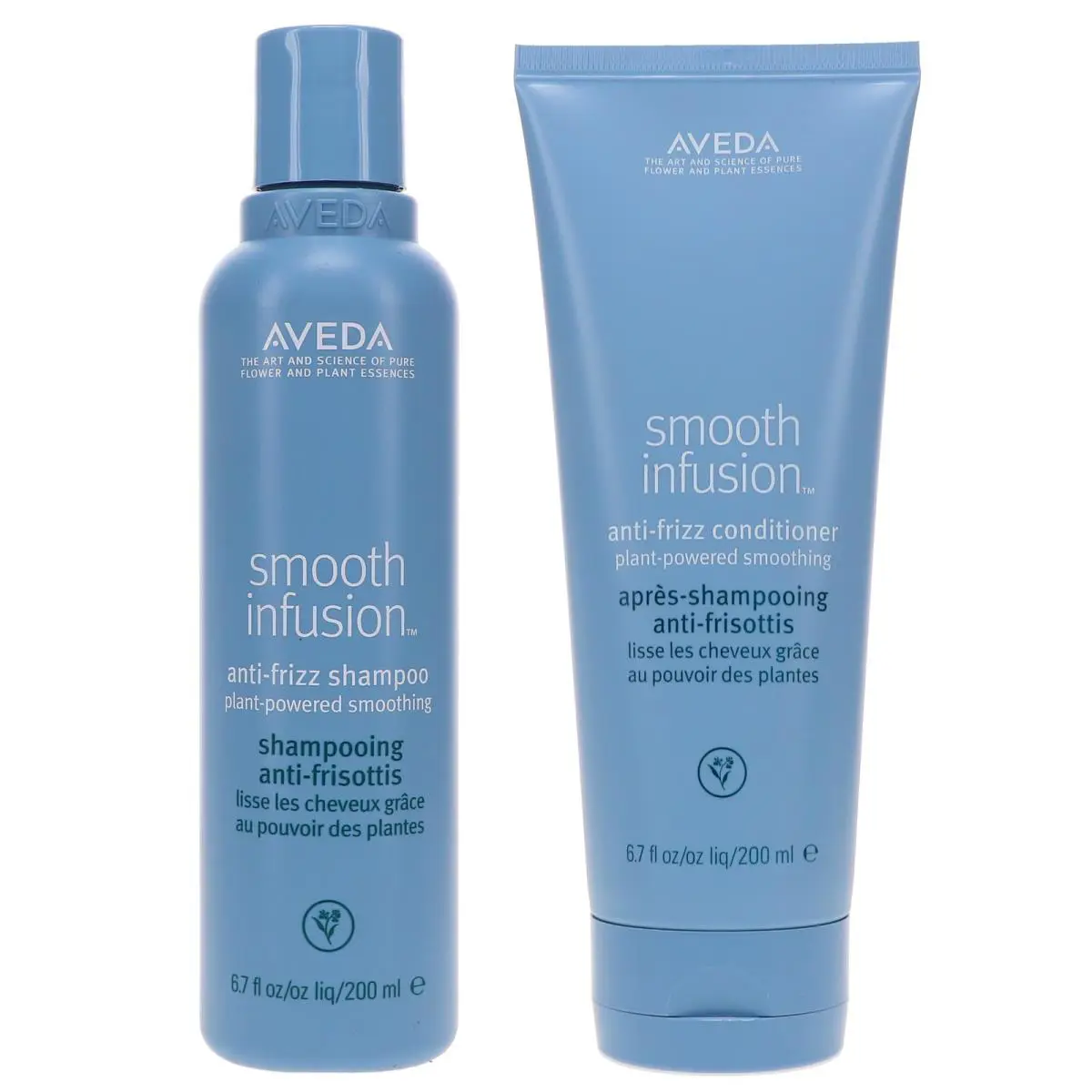 Aveda Smooth Infusion Anti-frizz Shampoo 6.7 OZ Conditioner 6.7 OZ Combo Pack
