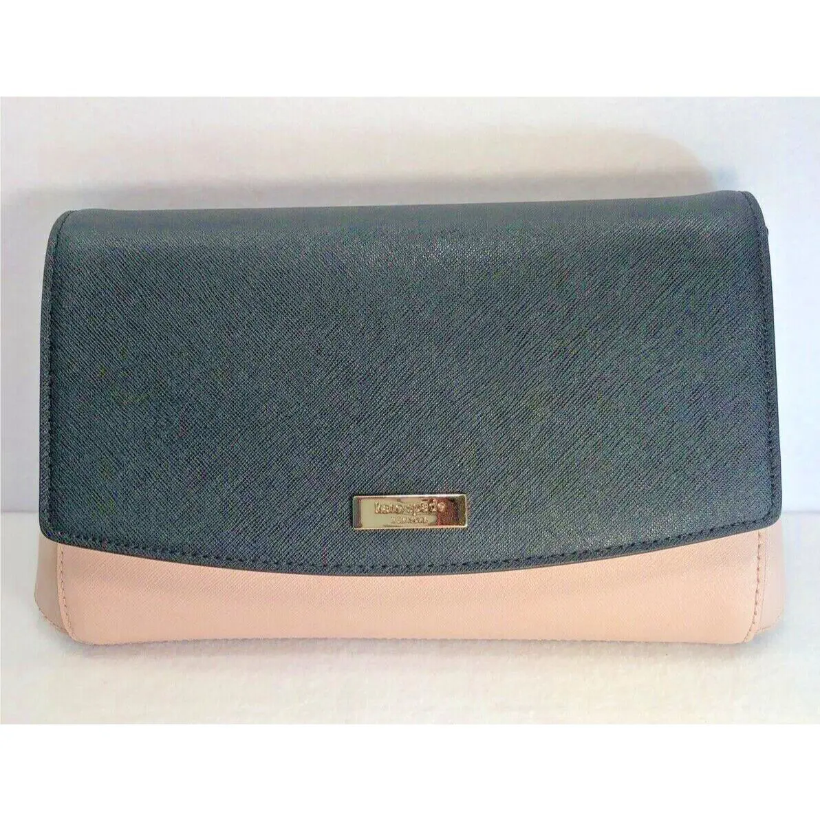 Kate Spade New York Laurel Way Greer Crossbody Handbag Clutch Warm Vanilla/black