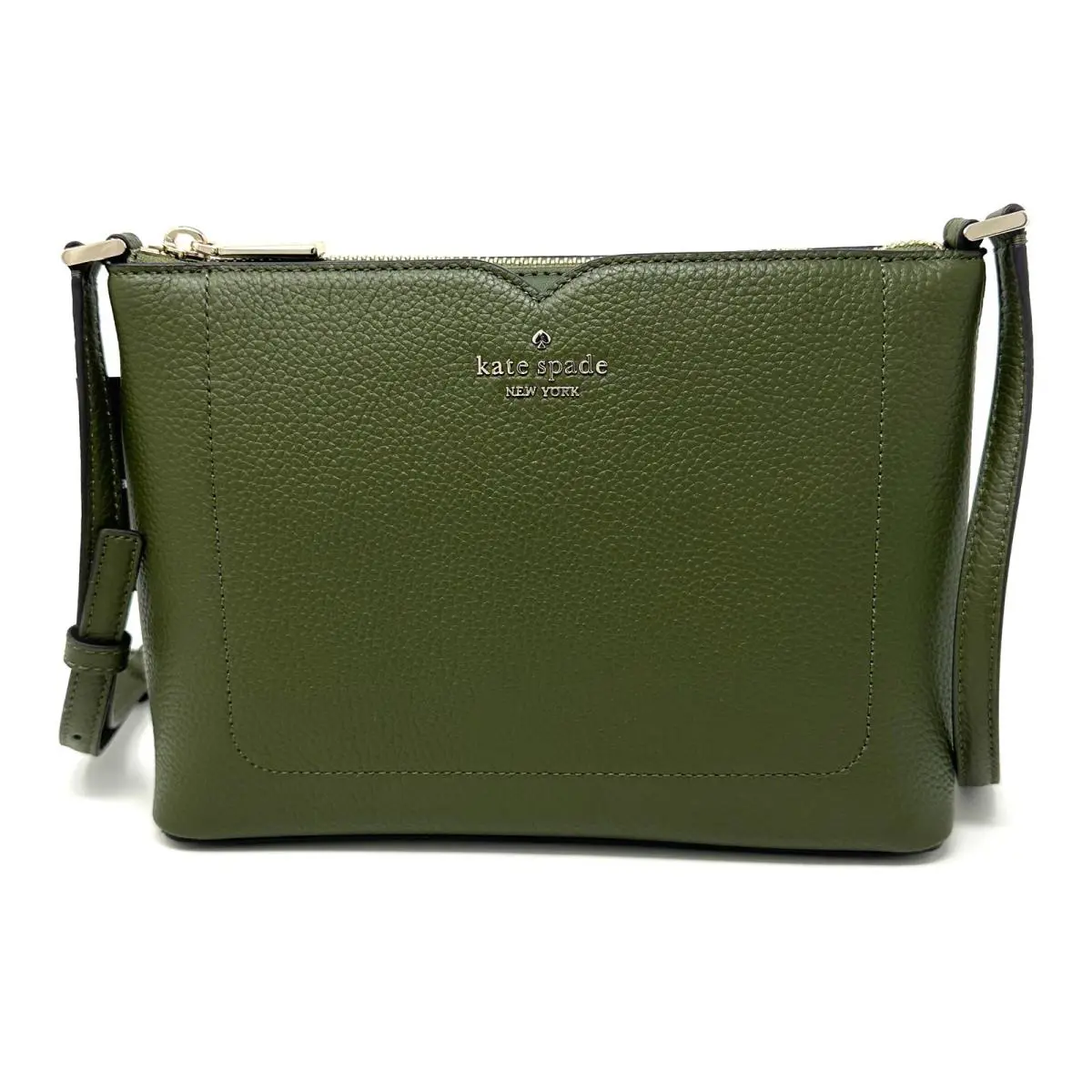 Kate Spade Harlow Crossbody Purse Enchanted Green Leather WKR00058